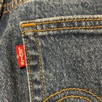 Levi's Premium- Wedgie Jeans High Rise Dark Wash Button Fly Tapered Leg- Size 27 Photo 5