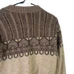 Ashburton Ltd New Zealand Women's‎ Size Large 100% Pure Wool Knit Sweater Tan Photo 5