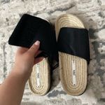 ZARA low heel quilted jute sandals Size 7.5 Photo 3