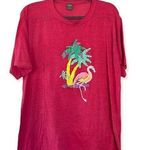 Jerzees Vintage Graphic Tee 90s Bright Hot Pink Souvenir Tee Vacation T Shirt XL Photo 0