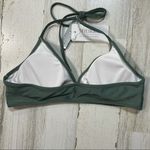 Tie Neck Bikini Small Olive Green Photo 2