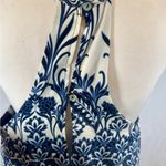 Dee Elle Nordstrom  blue and white halter racerback romper size medium NWOT Photo 6
