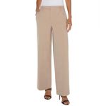 Liverpool  Los Angeles Kelsey Wide Leg Trousers Super Stretch Tan Slacks Size 14 Photo 3