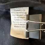 MiB Collection Womens Draped Lagenlook Vest L Large Black Cotton Linen Made USA Photo 6