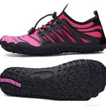 UBFEN hot pink women’s‎ water shoes beach swim lightweight boating shoes 42/9 Black Photo 0