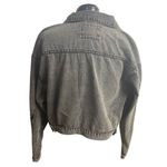 ASHLEY VINTAGE CHARM Women’s Jean Jacket SIZE Large Gray Button Front Distressed Photo 1