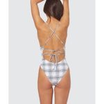 New. New. Dolce Vita plaid swimsuit. Small. Black Photo 4