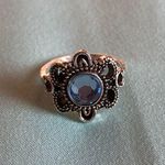 Blue Stone Flower Ring Photo 0