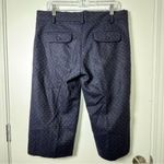 French Connection  Dark Navy Patterned Wool Shorts Size 10 Photo 1