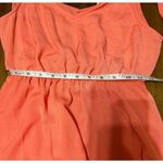Everly  Tiered Tie Strap Dress Coral Size Small Photo 12