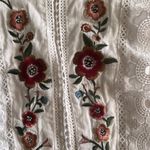 Forever 21 White Eyelet Lace Floral Embroidered Top Photo 1