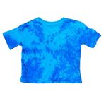 Disney  Women's Stitch Blue Purple Tie Dye Short Sleeve Crop T-Shirt High Cut Siz Photo 1