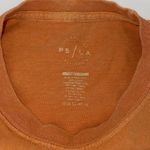 PacSun Womens Cotton Star Print Crew-Neck Short Sleeve T-Shirt Orange One Size Photo 2