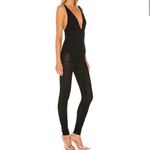 NBD  Elena Jumpsuit Sz XS‎ in Black NEW Mesh Plunge Photo 1
