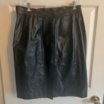 Venezia Leathers Black Leather Pencil Skirt Sz 18 Photo 5