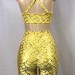 Zuliana Designer Activewear Two Piece Set Made In USA NWT Yellow Photo 5