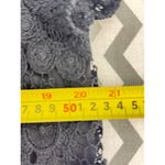 Beldini Black Crochet Knit Long Sleeve Blouse Size Large – Boho Photo 5