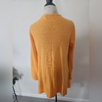 Orange Cashmere Sharkbit Hi Lo Open Front Long Cardigan sz L Size L Photo 1