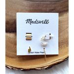 Madewell NWT  Pearl Mix and Match Earring Set Photo 3