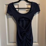 Navy Blue Short Sleeve Bodysuit Photo 3