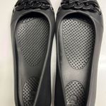 Crocs  Women’s Gianna Black Rounded Ballet Flat with Chain Link Accent- Size 6 Photo 9