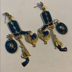 Western Style Charm Dangle Earrings Blue Photo 0