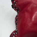 Jimmy Choo  Laptop Holder/Clutch/Wristlet Black and Red Leather‎ With Studs Photo 5