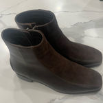 Aquatalia  Suede and Leather Ankle Boots Size 6.5 Italian Luxury  Photo 0