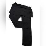 Legacy Brushed Cotton Skirted Cropped Legging Black Size L Stretch Mid Length Size L Photo 2