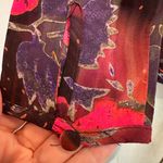 Nanette Lepore  Watercolor Mirror Image Floral Roses Silk Blouse Top Size 2 XS Photo 7