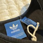 Adidas Sports Bra Black White Logo Sleeveless Workout Top No Lining Sz S Small Photo 4