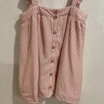 BB Dakota Jack by Pink Striped Ruffle Strap Mini Overall Skirt Sz XS NWOT Photo 3