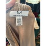 Magaschoni   Women's Long Open Front Ribbed Cardigan Pockets Camel Size Small Photo 3