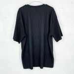 ZARA  Tunic Women Size XL Oversized Ribbed Short Sleeve Crewneck Shirt Dress Photo 3