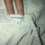 Olivaceous Off the shoulder Patterned Dress Photo 3