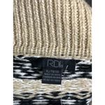 RDI  Fair Isle Collared Sweater XL Beige Nordic Knit Split Neck NWT Nordstrom Photo 2