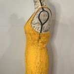 NBD NWT x Naven ‘Bryn’ lace high low midi dress sleeveless marigold S Photo 3