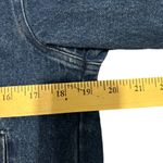 Vintage dark denim moto style jacket size medium Photo 4