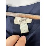 Loft Paisley Fit and Flare Dress Womens Size 10 Navy Office Chic Preppy Classic Photo 1