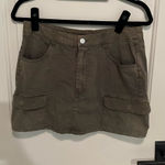 Altar'd State  mini cargo skirt dark green/grey Photo 0