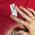 Tultex  Red Short Sleeve Christmas Tree Cake Tee - Festive Graphic Photo 2