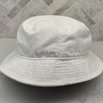 Adidas Originals White Bucket Hat OSFA One Size Aero Ready Light Purple Logo Photo 0