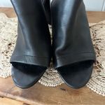 Vince Addie Black Leather Open Toe Ankle Strap Heeled Booties 9.5 Photo 7