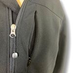 Black scuba utility windbreaker jacket by Fjall, ladies small fleece lined coat Photo 5