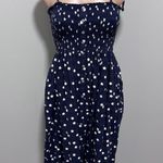 Aerie  Star Smocked Navy White Summer Dress Sun XS Photo 1