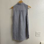 ONIA  Striped linen and Lyocell-blend mini shirt dress size small Photo 2