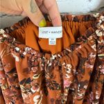 Lost + Wander  Burnt Orange Terracotta Floral Peasant Blouse Photo 2