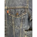 Levi's  Upcyled Jean Jacket XL Blue Denim Trucker Edgy Biker Street Rocker 80s 90s Photo 2