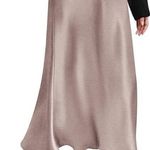 Zeagoo Satin Midi Skirt Photo 0