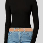 B-low the Belt Mia Gold and Tan Chic Glam Business Casual Accent Belt NWT OS Photo 0